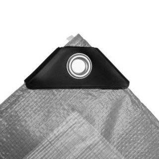 Tömör ezüst ponyva 4x5 m