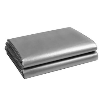 Tömör ezüst ponyva 4x5 m