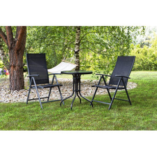 Kerek kerti asztal 80 cm napernyőlyukkal