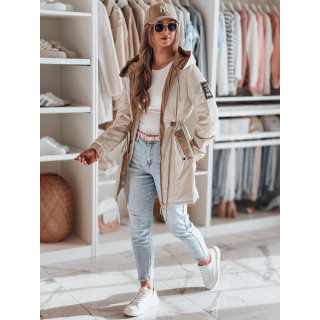 Női bézs átmeneti parkka TY4811