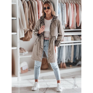 Női átmeneti bézs parka TY4801