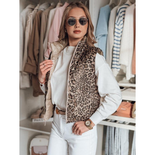 Barna női megfordítható mellény TY4825