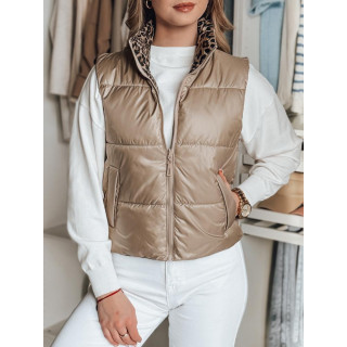 Barna női megfordítható mellény TY4825