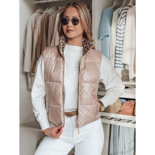 Női megfordítható rózsaszín mellény TY4823