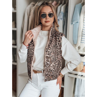 Női megfordítható rózsaszín mellény TY4823