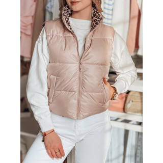 Női megfordítható rózsaszín mellény TY4823