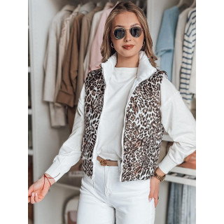 Kifordítható női mellény fehér színben TY4821