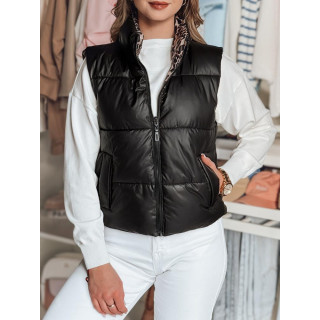 Fekete női megfordítható mellény TY4822