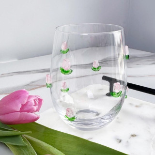 Tulipános üvegpohár - 500 ml