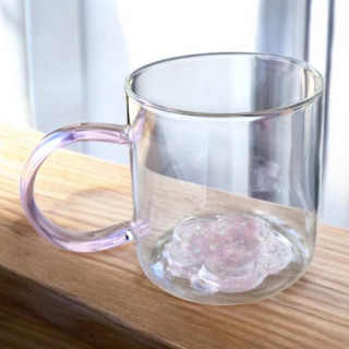 Termosz bögre csillogó virággal - 250 ml