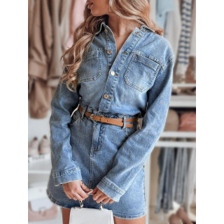 Női farmer mini ruha övvel EY2569