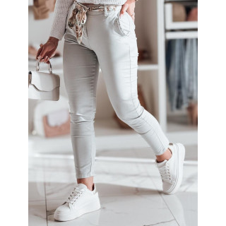 Világosszürke anyagú női nadrág UY2534