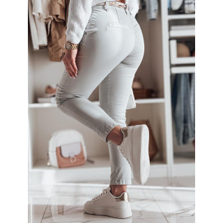 Világosszürke anyagú női nadrág UY2534