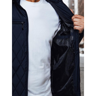 Férfi sötétkék steppelt kabát TX4988