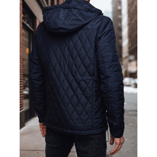 Férfi sötétkék steppelt kabát TX4988