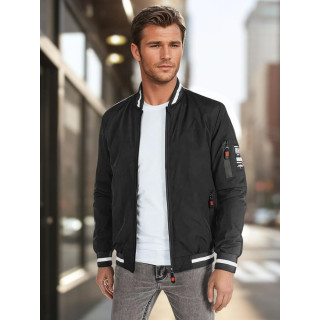Fekete férfi bomber kabát tavaszi TX5013-hoz