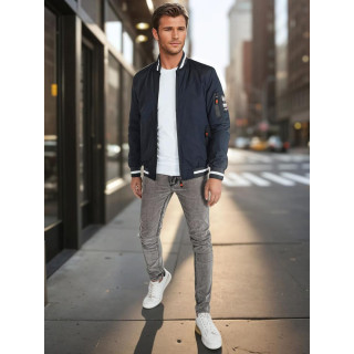 Tavaszi férfi bomber kabát kék színben TX5015