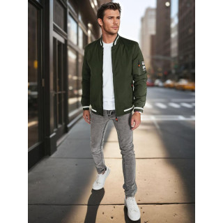Zöld férfi bomber dzseki tavaszi TX5024-hez