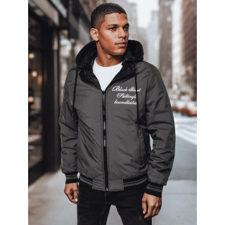 Kifordítható férfi kabát fekete színben TX4951