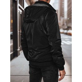 Kifordítható férfi kabát fekete színben TX4951