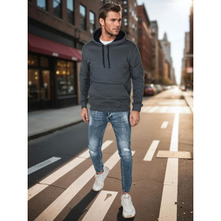 Sötétszürke férfi kapucnis BX5863