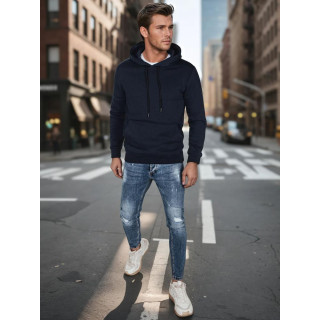Sötétkék férfi kapucnis BX5884