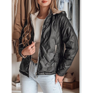 Kifordítható női kabát, fekete TY4861 színű