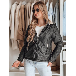 Kifordítható női kabát, fekete TY4861 színű