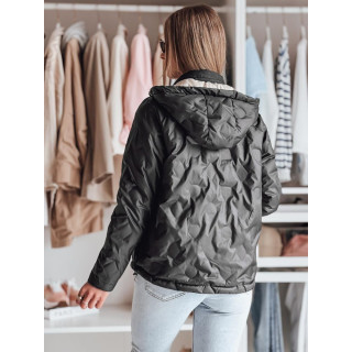 Kifordítható női kabát, fekete TY4861 színű