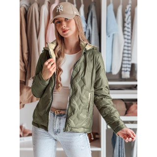 Női kifordítható zöld kabát TY4860