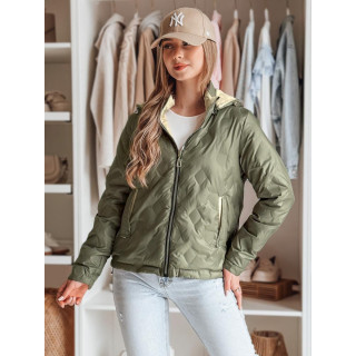 Női kifordítható zöld kabát TY4860