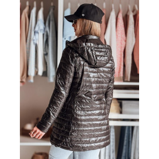 Kifordítható fekete női kabát TY4848