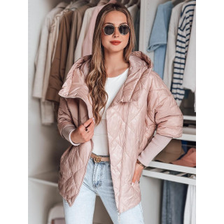 Rózsaszín női nagyméretű kabát TY4854