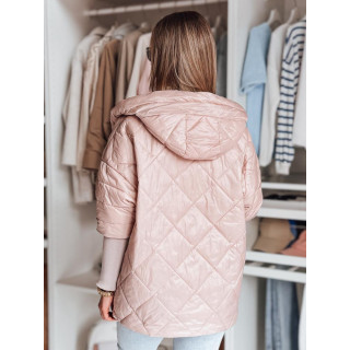 Rózsaszín női nagyméretű kabát TY4854