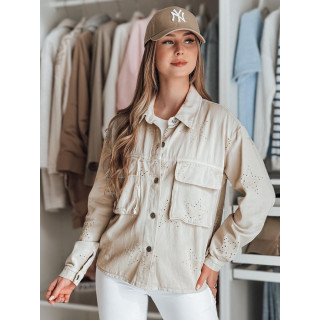 Női ingdzseki bézs színben TY4846