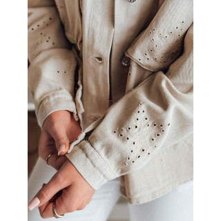 Női ingdzseki bézs színben TY4846