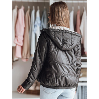 Fekete női tavaszi kabát TY4859