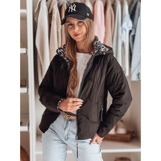 Fekete kifordítható női kabát TY4868