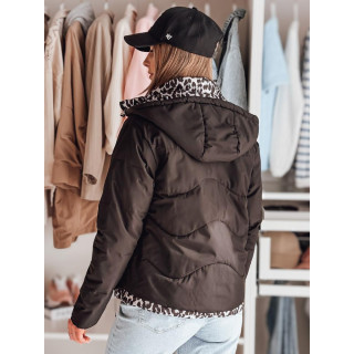 Fekete kifordítható női kabát TY4868