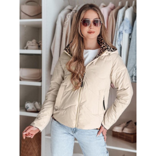 Kifordítható női kabát bézs színben TY4869