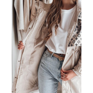 Bézs színű női parka tavaszra TY4874