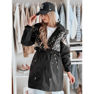 Női tavaszi parka fekete TY4875 színben
