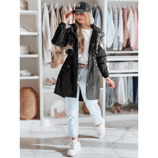 Női tavaszi parka fekete TY4875 színben