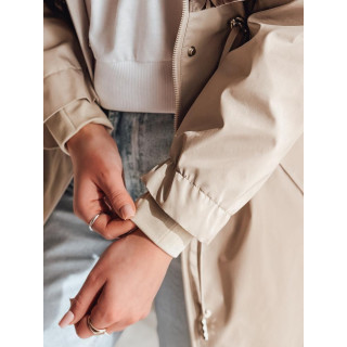 Női bézs parka tavaszra TY4876