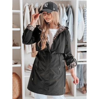 Fekete női parka tavaszra TY4871