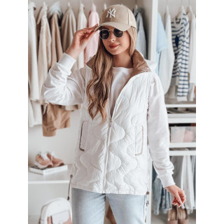 Fehér női steppelt mellény TY4880