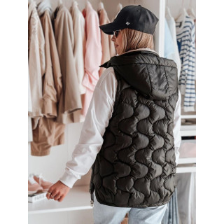 Női steppelt mellény fekete TY4881 színben