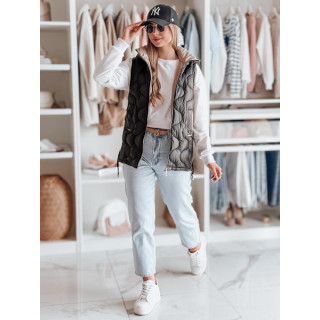 Női steppelt mellény fekete TY4881 színben