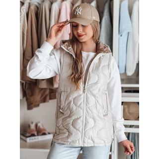 Női világosszürke steppelt mellény TY4882