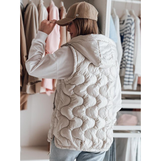 Női világosszürke steppelt mellény TY4882